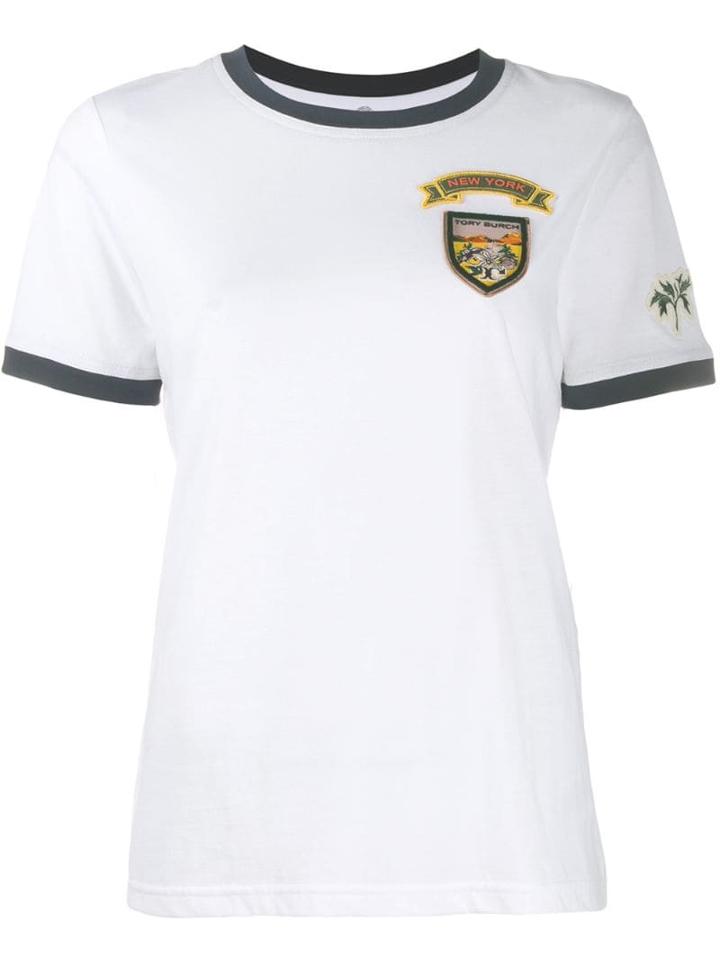 Tory Burch Patches T-shirt - White