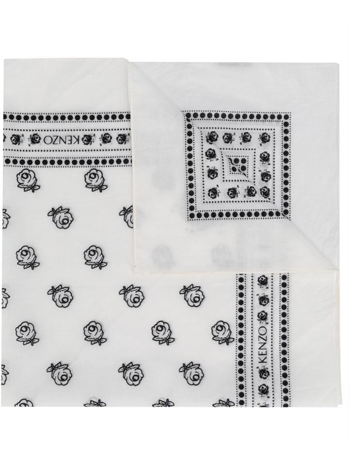 Kenzo Logo Bandana - White