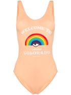 Chiara Ferragni Rainbow Swimsuit - Orange