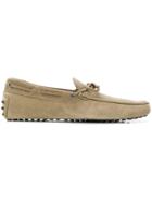 Tod's Suede Gommino Driving Shoes - Neutrals