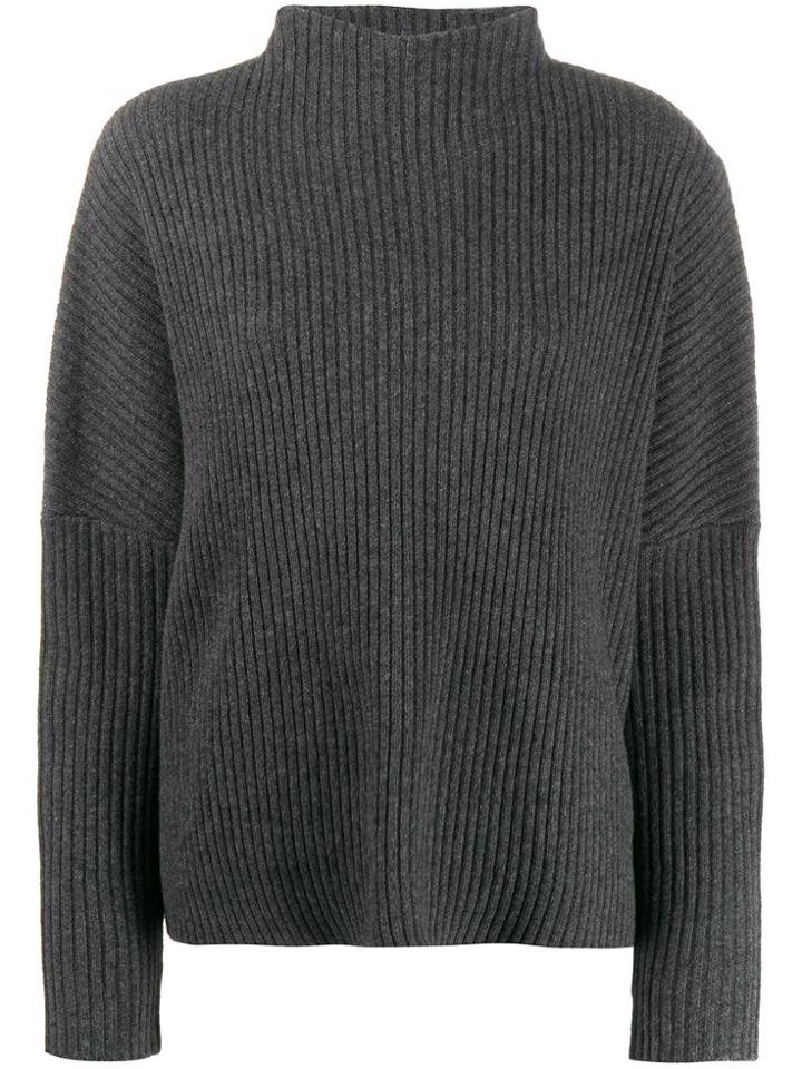 Oyuna Stand Up Collar Jumper - Grey