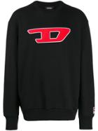 Diesel Denim Division Patch Sweatshirt - Black