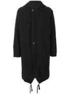 Uma Wang Hooded Paul Coat - Black