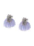 Mignonne Gavigan Feather Earrings - Pink & Purple