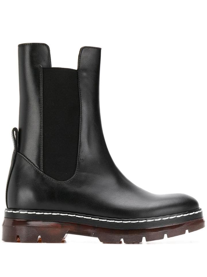 Cédric Charlier Slip-on Ankle Boots - Black