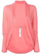 Twin-set Drop Shoulder Cardigan - Pink