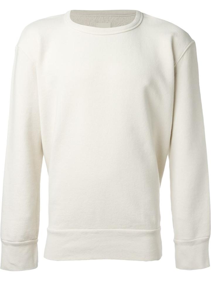 Simon Miller Exposed Seam Sweatshirt, Men's, Size: 1, Nude/neutrals, Organic Cotton