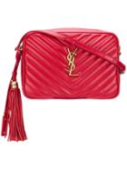 Saint Laurent Lou Quilted Crossbody Bag - Red