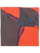 Ps Paul Smith Printed Scarf - Orange