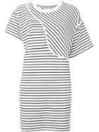 Mm6 Maison Margiela Contrast Stripe T-shirt Dress