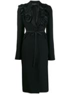 Ann Demeulemeester Corsage Detail Coat - Black