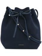 Mansur Gavriel Mini 'bucket' Cross Body Bag, Women's, Blue, Calf Suede
