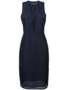Jenni Kayne - Tied Neck Patterned Dress - Women - Silk/polyester - Xs, Blue, Silk/polyester