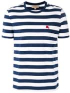 Burberry - Striped T-shirt - Men - Cotton - L, Blue, Cotton