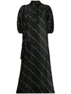 Ganni Maxi Shirt Dress - Black