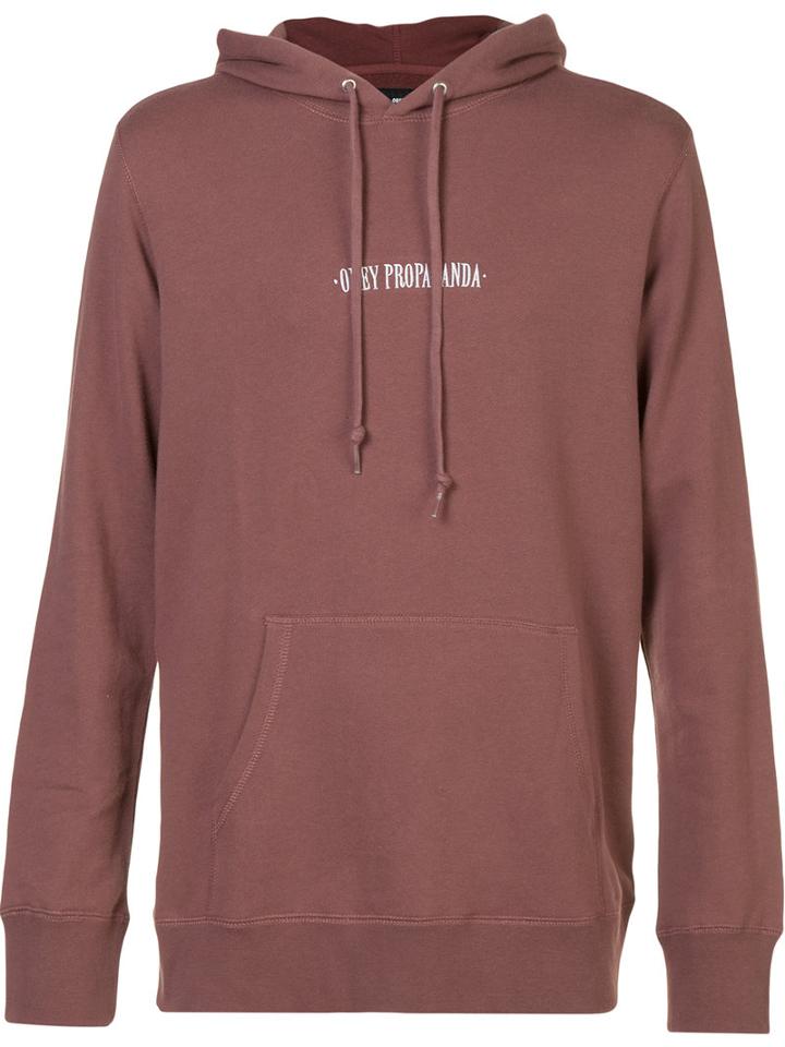 Obey Obey Propaganda Hoodie, Men's, Size: Large, Red, Cotton/polyester