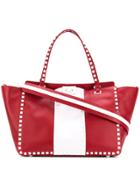 Valentino Valentino Garavani Free Rockstud Trapeze Tote - Red