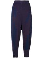 Boboutic Cropped Paperbag Trousers - Pink & Purple