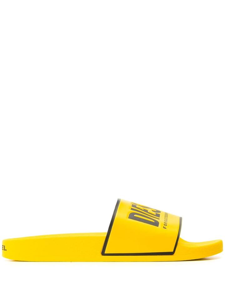 Diesel Logo Slides - Yellow