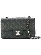 Chanel Vintage Cc Logos Cingle Chain Bag - Black