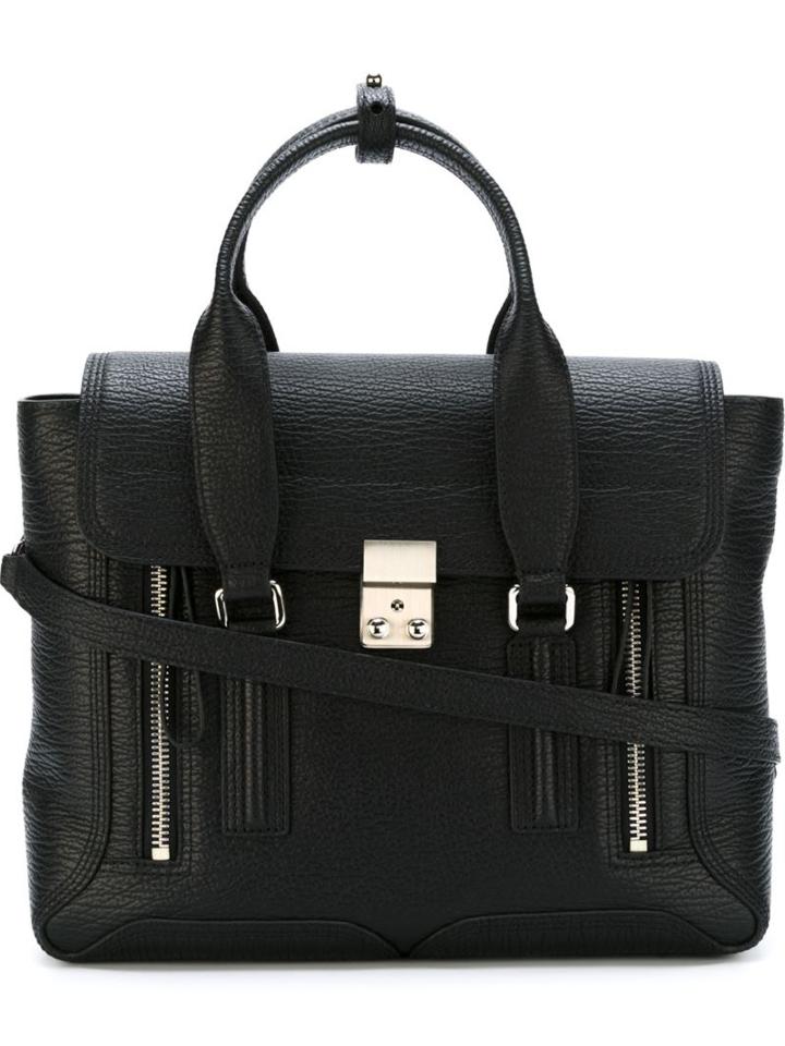 3.1 Phillip Lim Medium 'pashli' Satchel, Black, Calf Leather