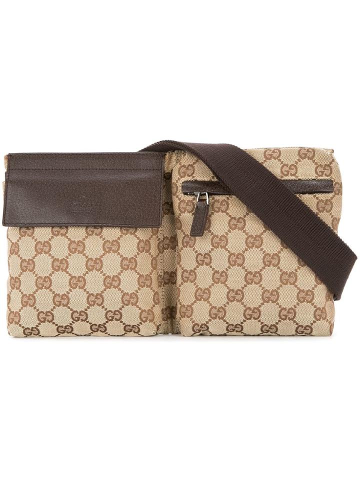 Gucci Vintage Gg Waist Bum Bag - Brown