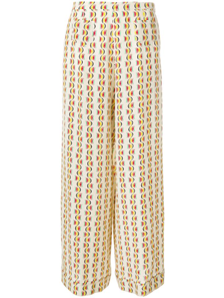 Etro Psychedelic Print Wide-leg Trousers - Nude & Neutrals
