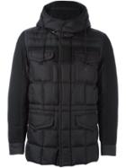 Moncler 'jacob' Padded Jacket, Men's, Size: 1, Black, Polyamide/wool/goose Down