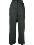 Des Prés Loose Fit Straight Trousers - Green