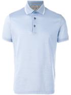 Canali Plain Polo Shirt, Men's, Size: 54, Blue, Cotton