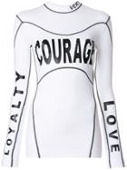 Versace Courage Loyalty Love Top - White