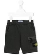 Stone Island Kids Casual Cargo Shorts, Toddler Boy's, Size: 5 Yrs, Grey
