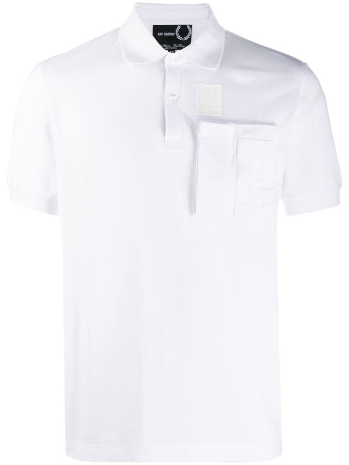 Raf Simons X Fred Perry Piqué Logo Polo Shirt - White