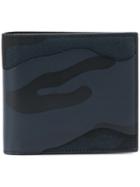 Valentino Camouflage Fold Out Wallet - Blue