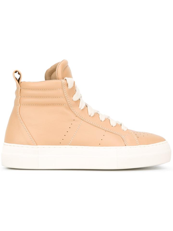 Helmut Lang Hi-top Sneakers - Nude & Neutrals