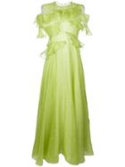 Maison Rabih Kayrouz Ruffle Trimmed Gown - Yellow & Orange