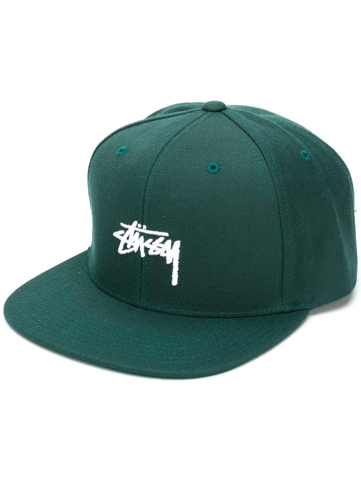 Stussy Embroidered Logo Cap - Green