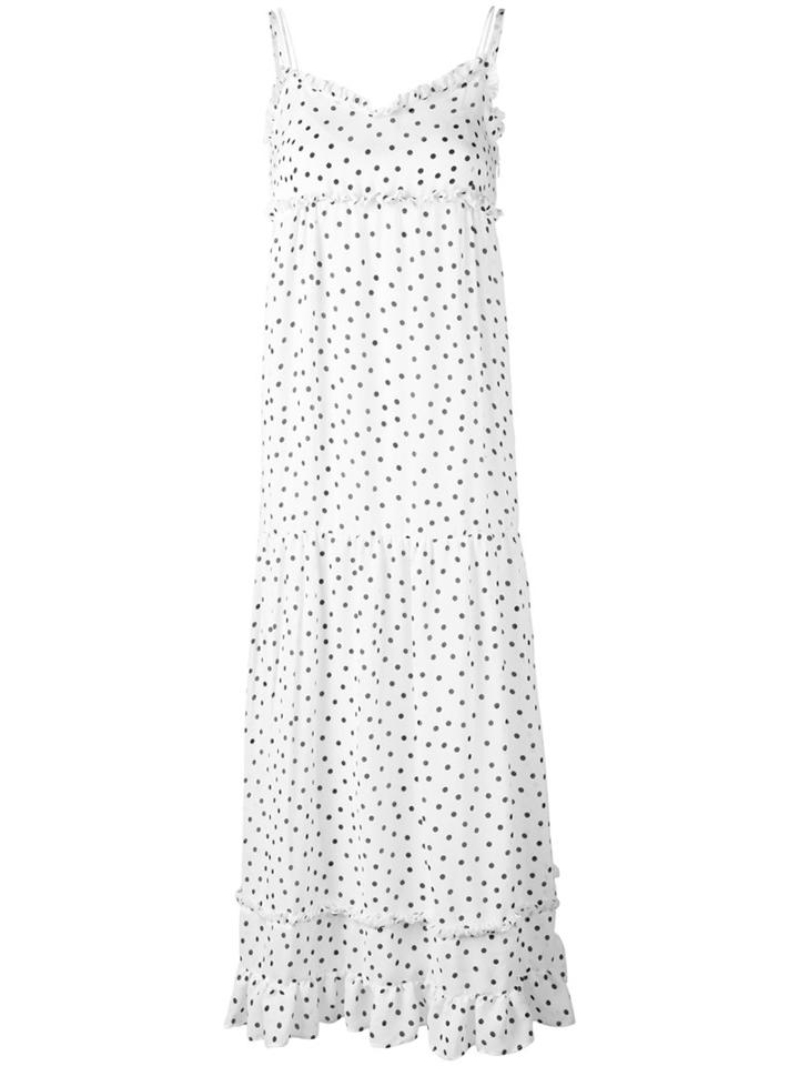 Mcq Alexander Mcqueen - Polka Dot Dress - Women - Polyester - 40, White, Polyester