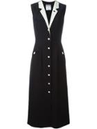 Moschino Vintage Tuxedo Style Dress, Women's, Size: 46, Black