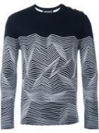 Neil Barrett Zig-zag Intarsia Jumper