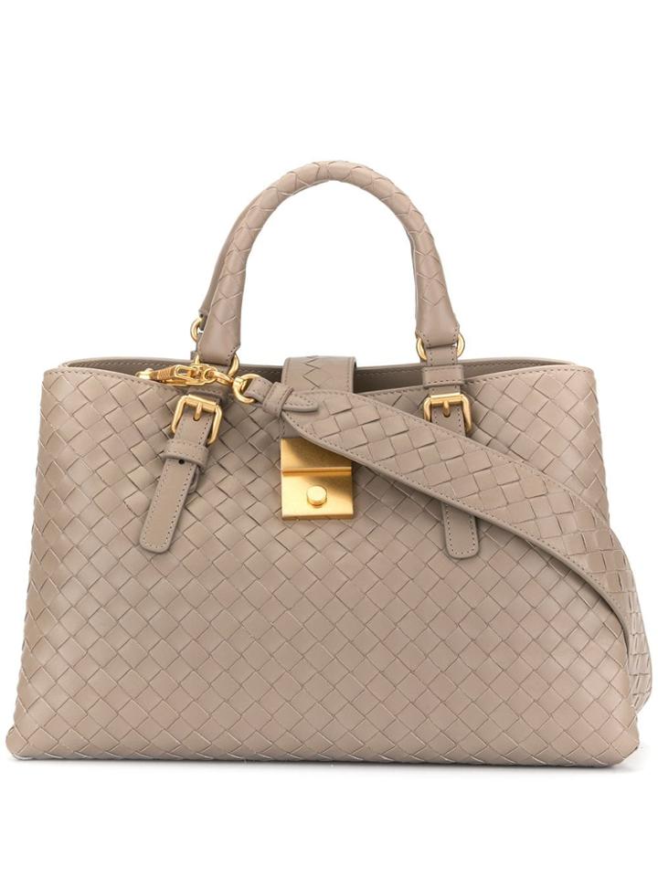 Bottega Veneta Small Roma Shoulder Bag - Brown