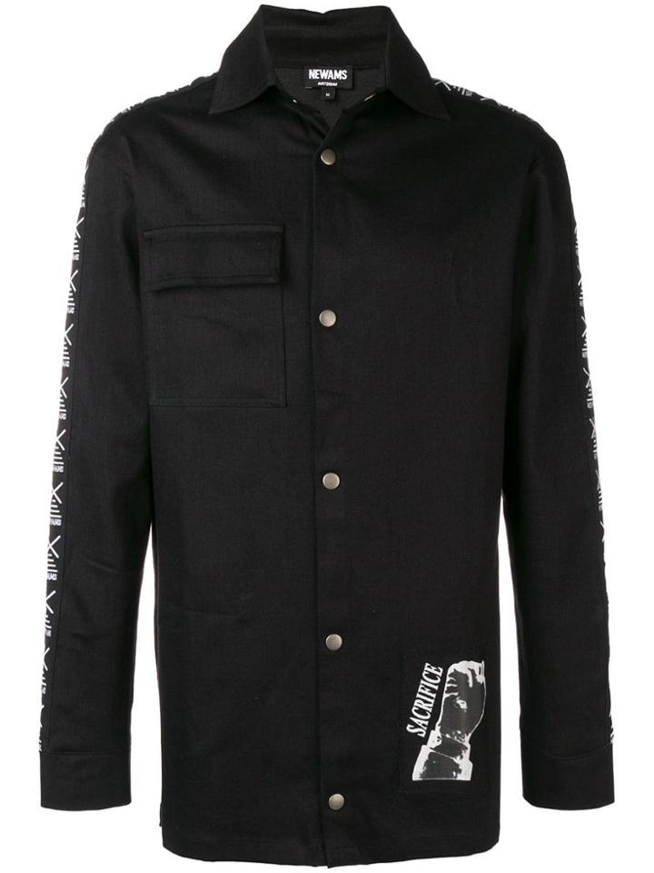 Newams Nelson Mandela Denim Shirt - Black