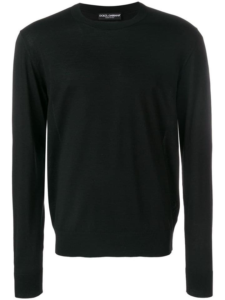 Dolce & Gabbana Embroidered Logo Jumper - Black