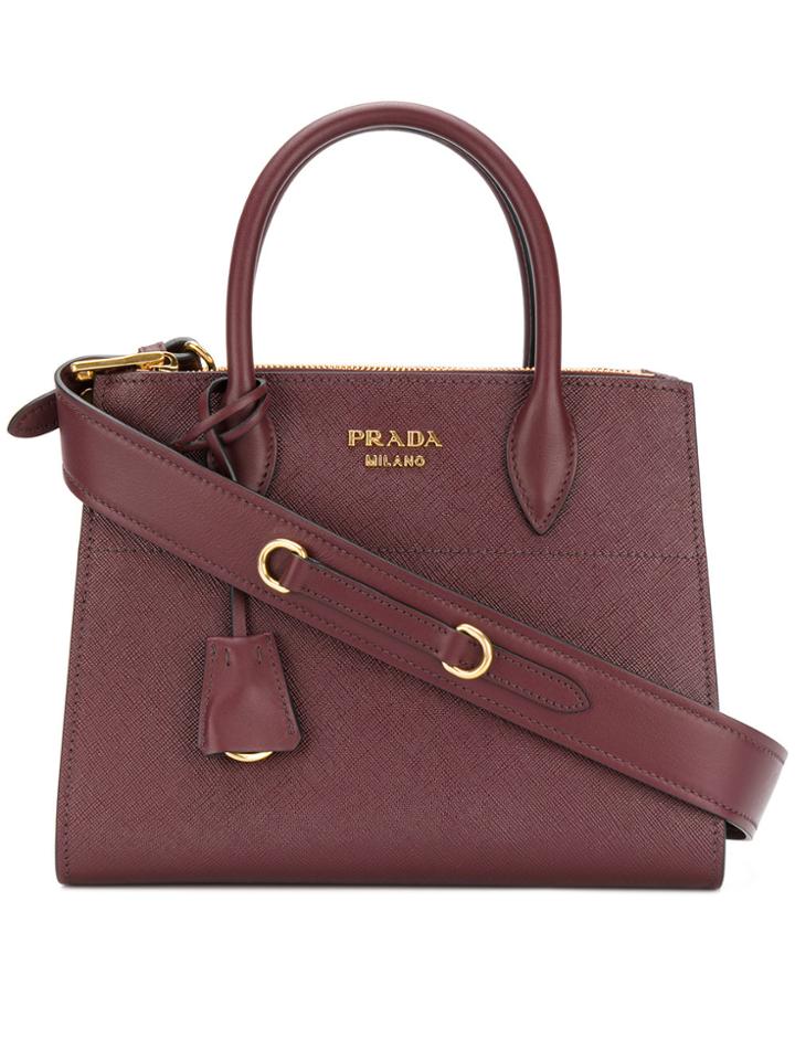 Prada Paradigme Tote Bag - Red