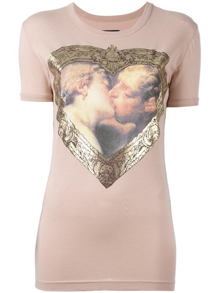 Vivienne Westwood 'hercules Kiss' T-shirt, Women's, Size: Large, Pink/purple, Cotton