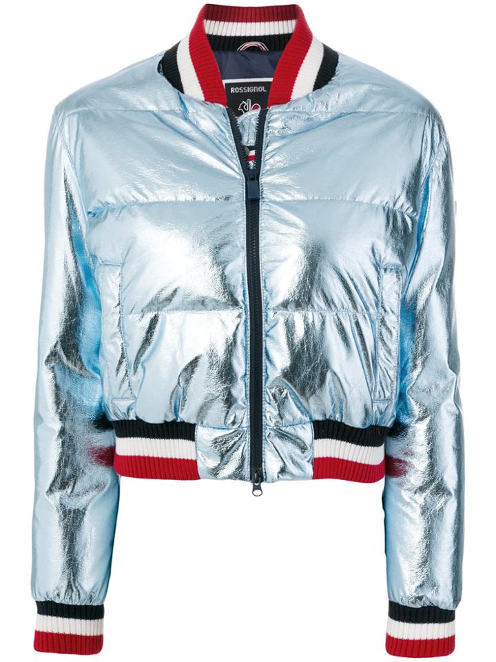 Rossignol Metallic Down Bomber Jacket - Blue