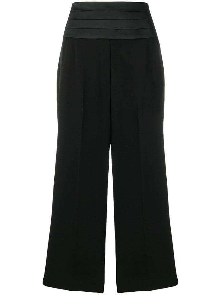 Neil Barrett Cropped Flared Trousers - Black