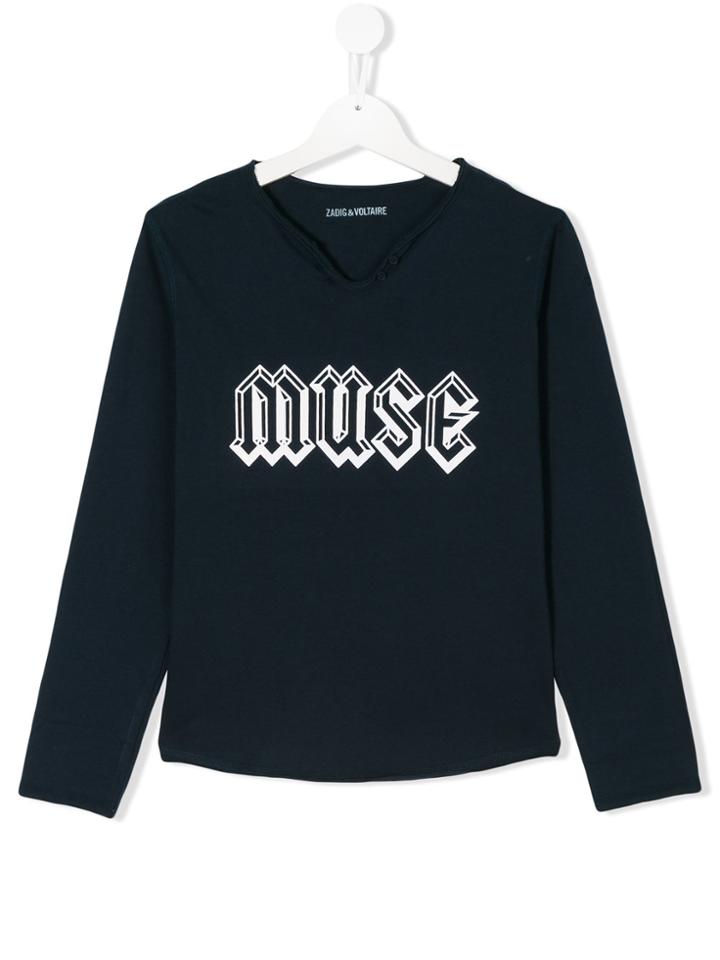 Zadig & Voltaire Kids Muse T-shirt - Blue