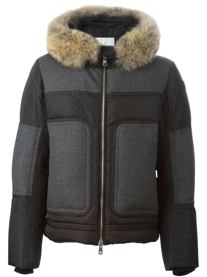 Moncler 'dedion' Padded Jacket, Men's, Size: V, Black, Polyamide/virgin Wool/feather Down