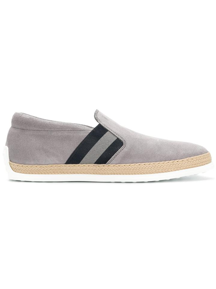 Tod's Slip-on Espadrille Sneakers - Grey